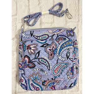 Vera Bradley Crossbody Bag Purse Makani Paisley Carson Blue Floral